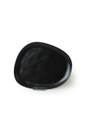 Hermia X0001549900000000000000000 Juego de Platos de Servicio 6 Piezas Cerámica Negro Mate 30 cm